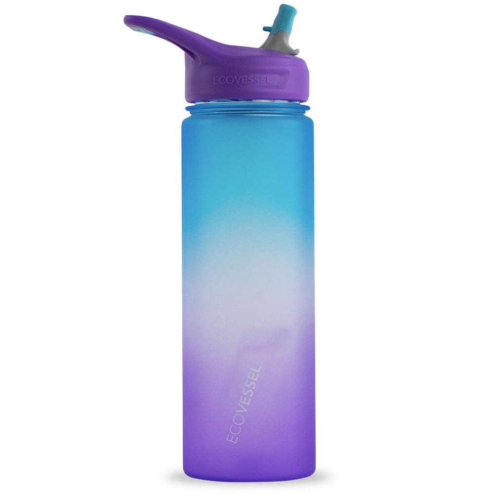 EcoVessel Wave Tritan Water Bottle 700ml Lavender Fields