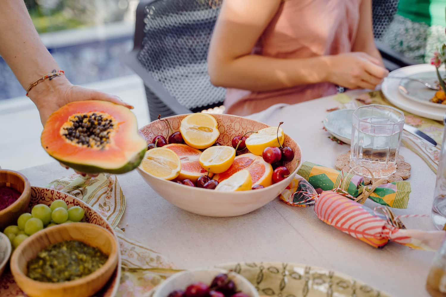 festive table setting