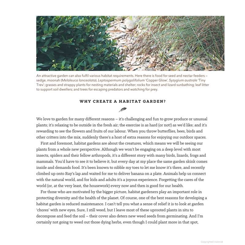 Habitat A Practical Guide to Creating a Wildlife Friendly Australian Garden