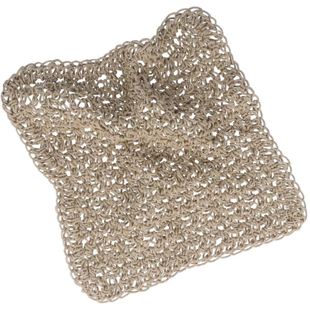 Knotting Naked Hemp Crochet Dish/Body Cloth - SQUARE