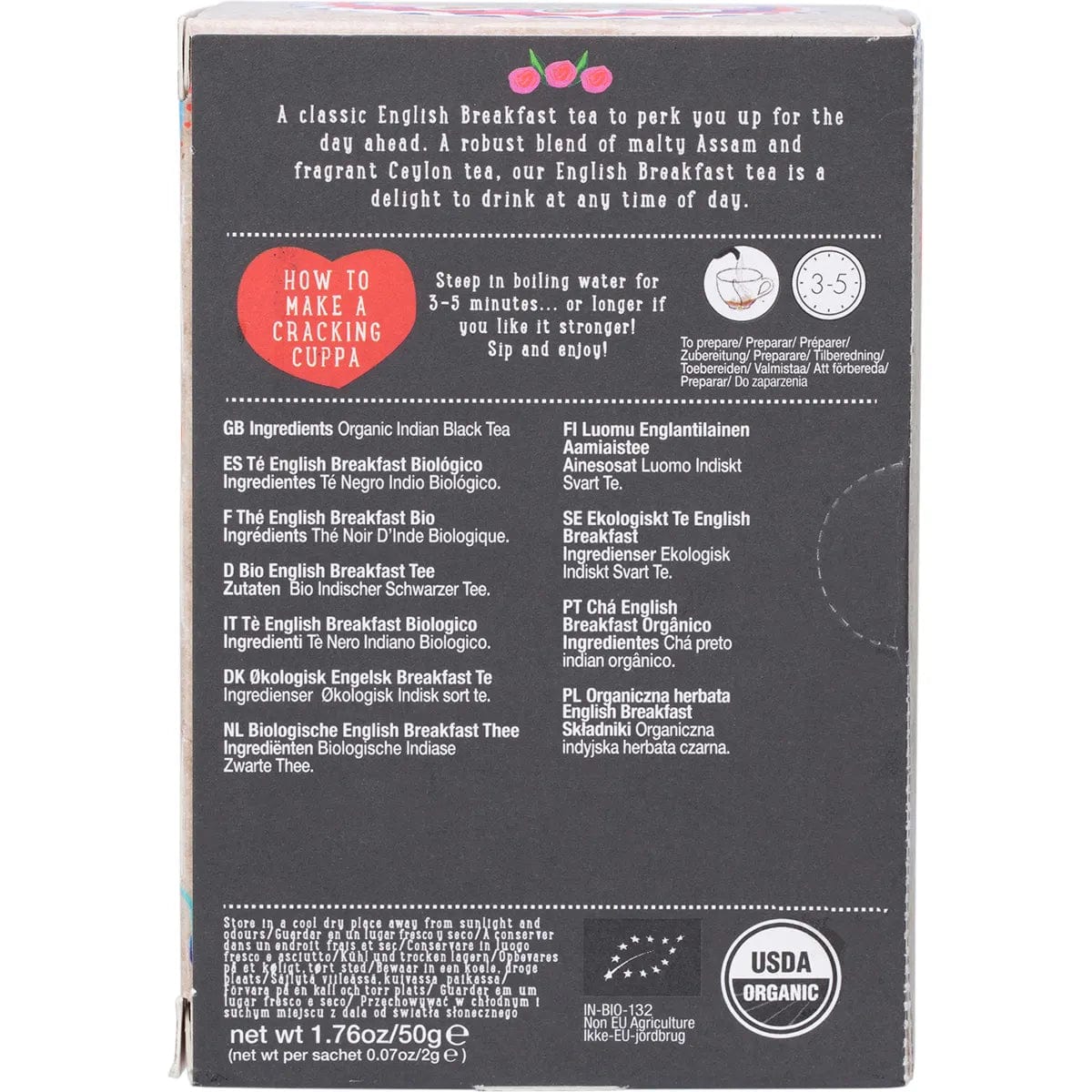 Ministry Of Tea Organic English Breakfast - Tea Bags 20pk