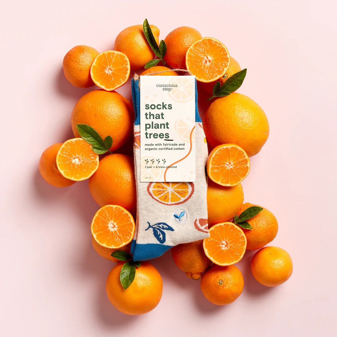 Conscious Step Socks that Plant Trees - Oranges