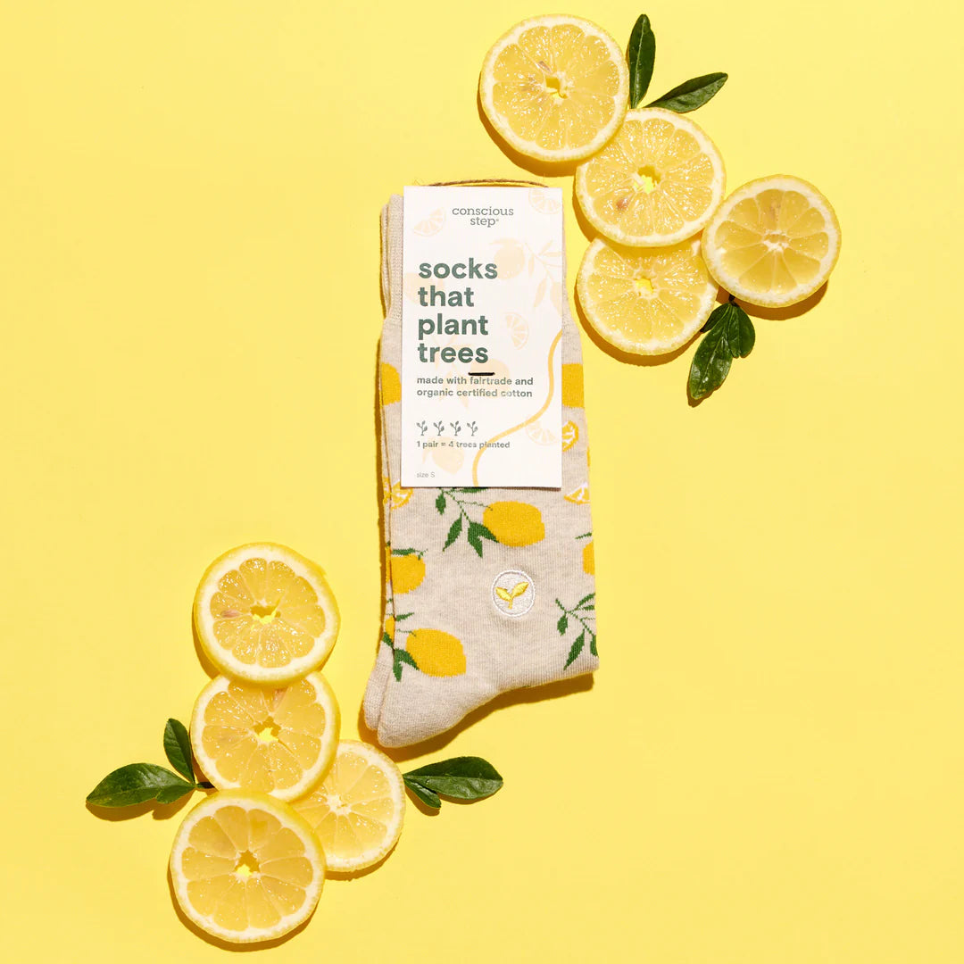 Conscious Step Socks that Plant Trees - Lemons