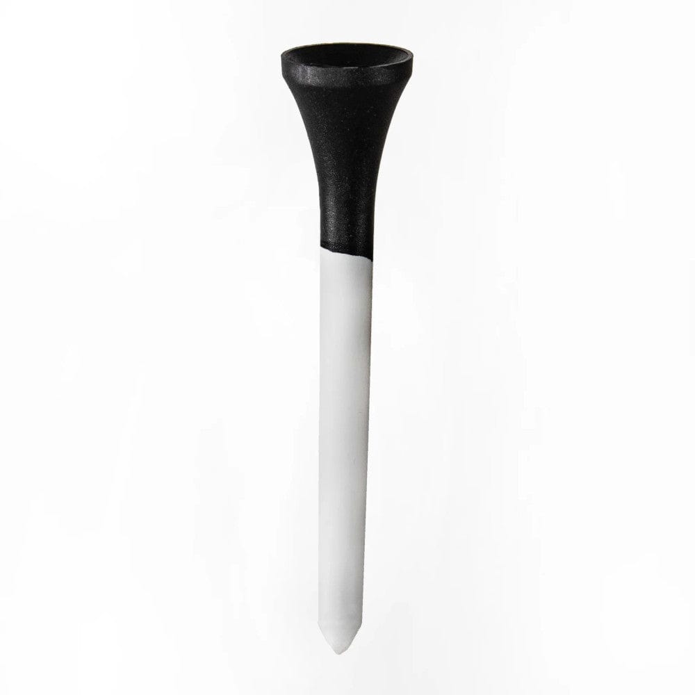 Naiteev Recycled Standard Golf Tees 57mm 10pk - Black + White