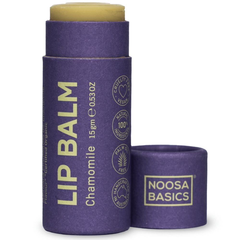 Noosa Basics Organic Lip Balm TRIO Guava/ Watermelon / Chamomile