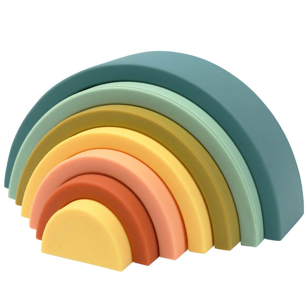 OB Designs Silicone Rainbow Stacker - Blueberry