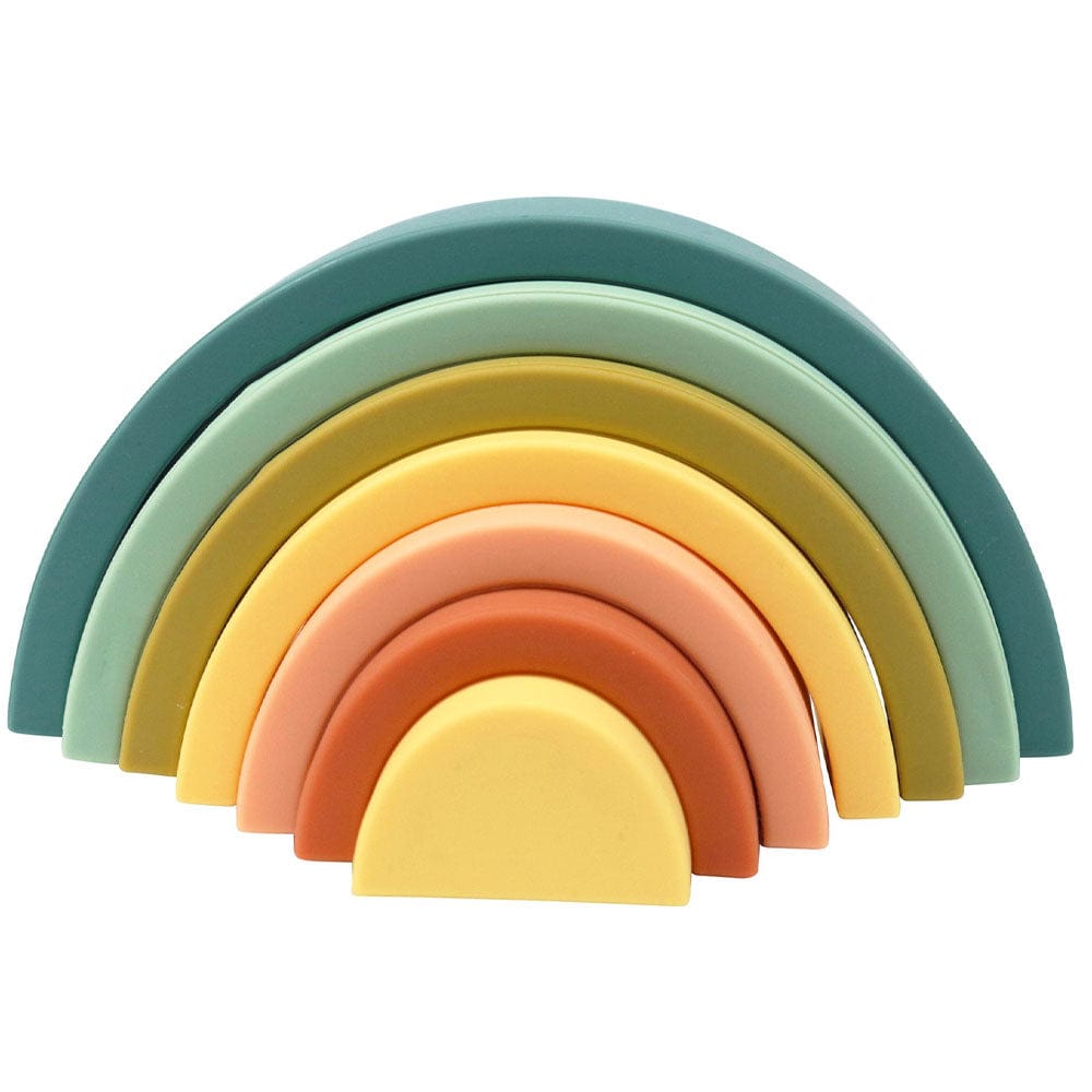 OB Designs Silicone Rainbow Stacker - Blueberry