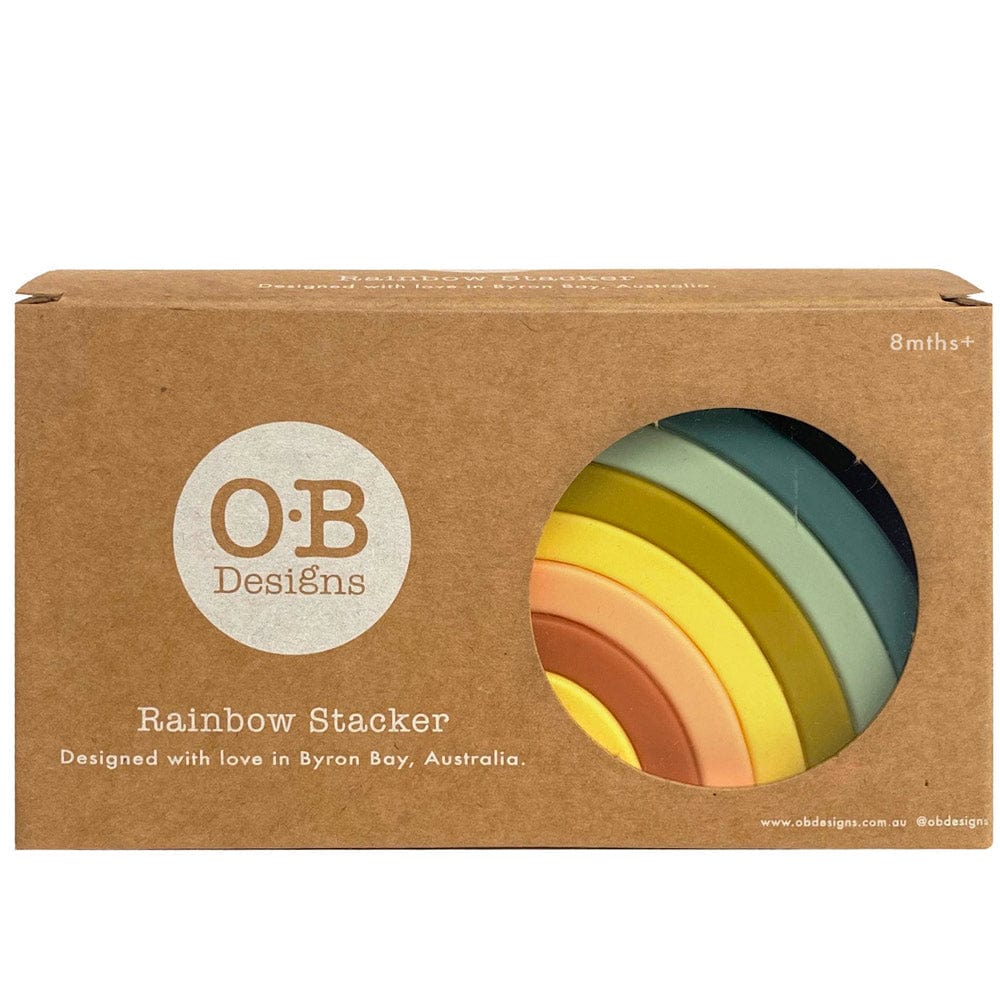 OB Designs Silicone Rainbow Stacker - Blueberry