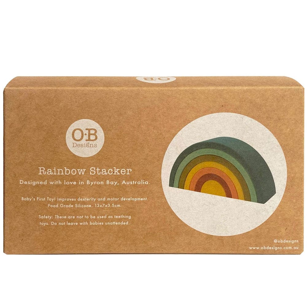 OB Designs Silicone Rainbow Stacker - Blueberry
