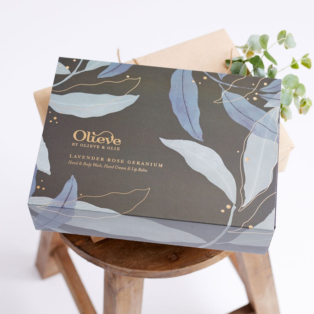 Olieve Christmas Gift Box Lavender Rose Geranium