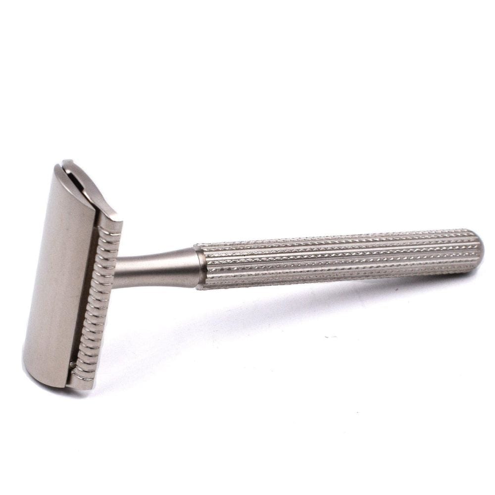 Parker 78R 3 Piece Safety Razor + Blades - Satin Silver
