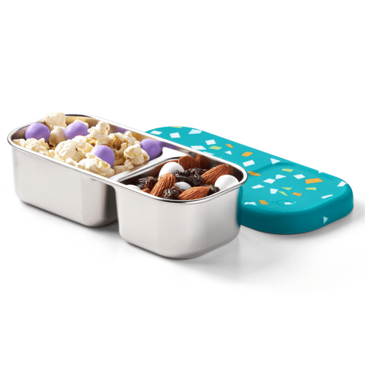 Planetbox Day Tripper Snack Container Lagoon Terrazzo