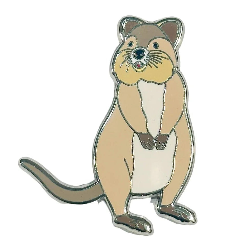 Red Parka Enamel Pin - Quokka