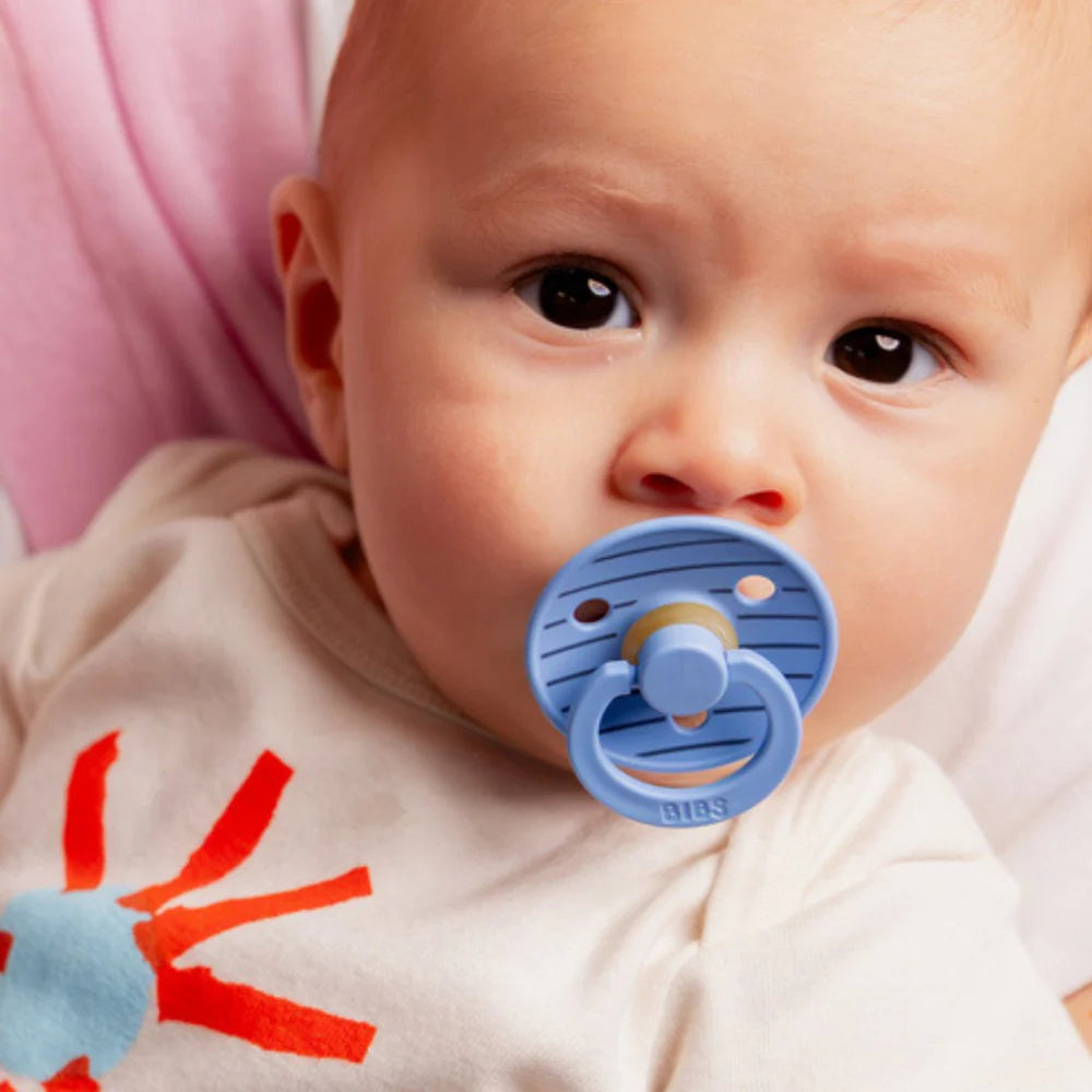 Bibs Round Natural Dummy Pacifier - Studio Collection - Pin Sage