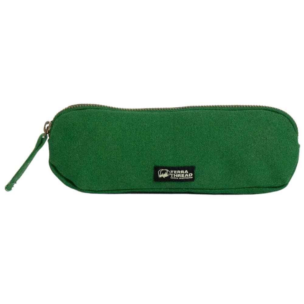 Terra Thread Batai Pencil Case Moss Green