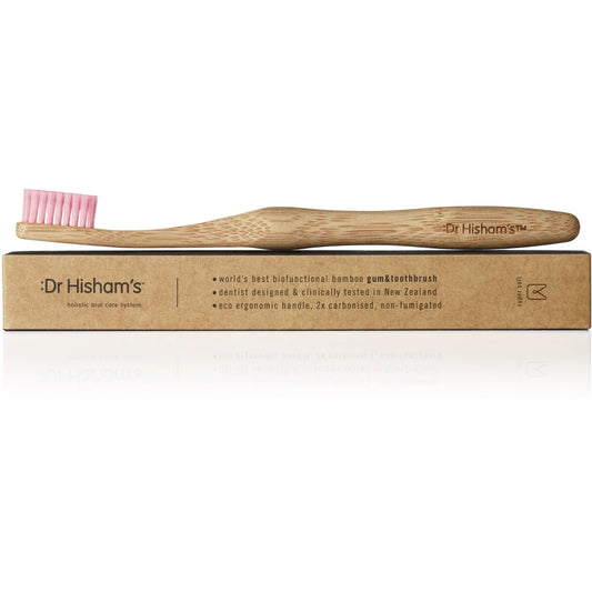 Dr Hisham's Bamboo Gum & Toothbrush - Single Brush