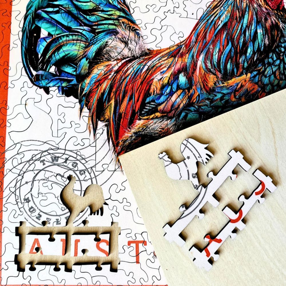 Twigg Puzzle Wooden Jigsaw Puzzle 202 Pieces - Chook