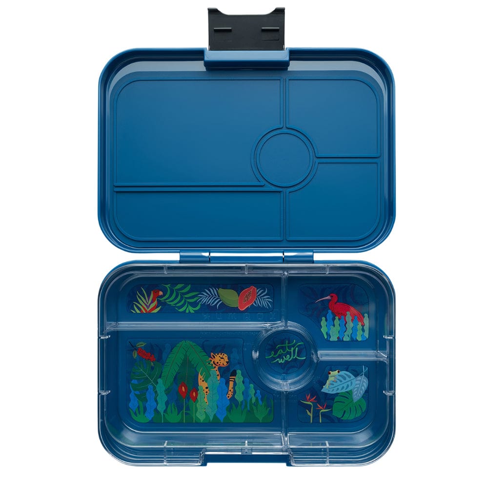 Yumbox Lunch Box Tapas 5 Compartment Monte Carlo Blue (Jungle Tray)