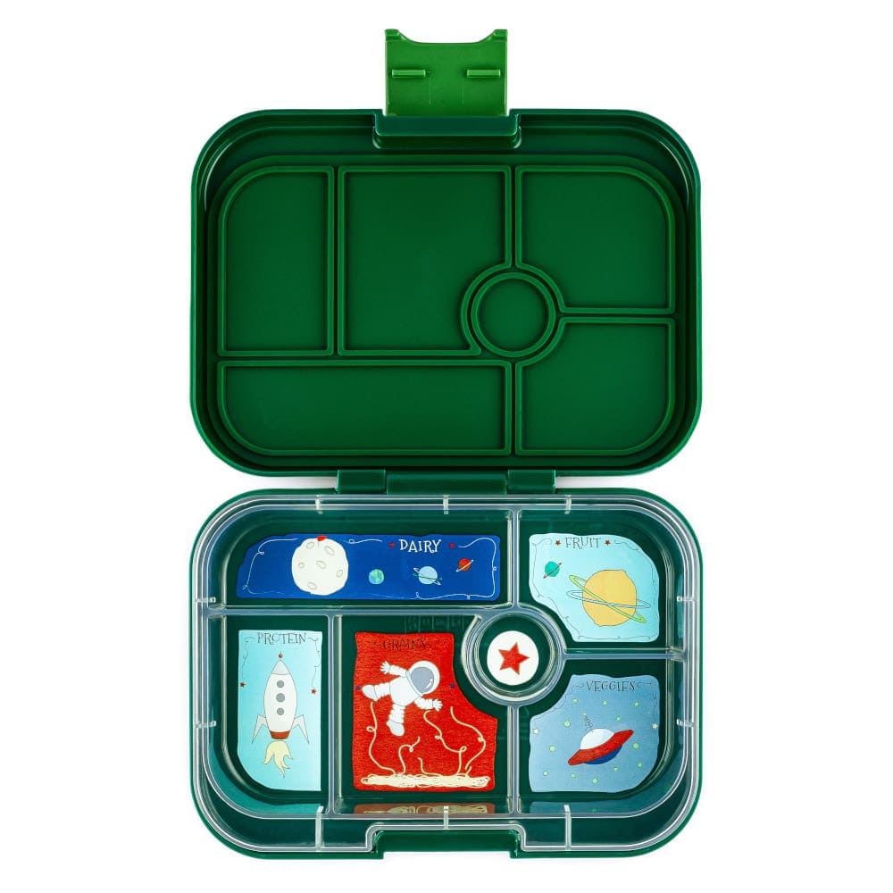 Yumbox Original Lunch Box 6 Compartment Explore Green