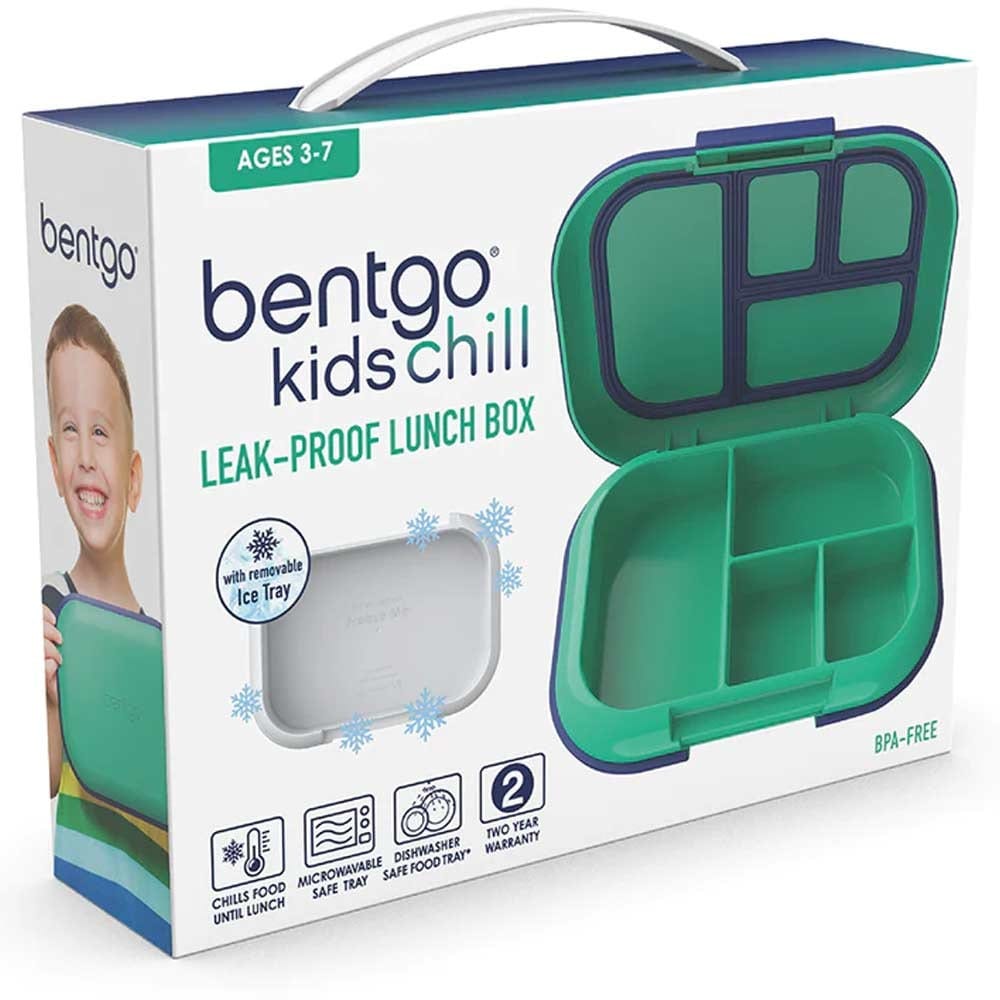Bentgo Kids CHILL Leak-proof Bento Lunch Box Green Royal