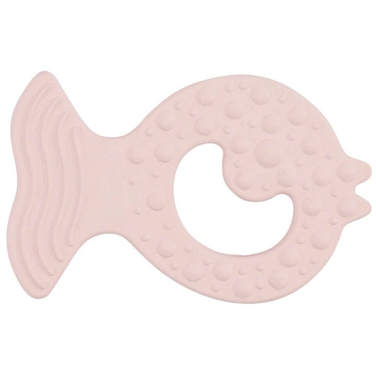 Bumi Bebe Natural Rubber Fish Teether - Rose
