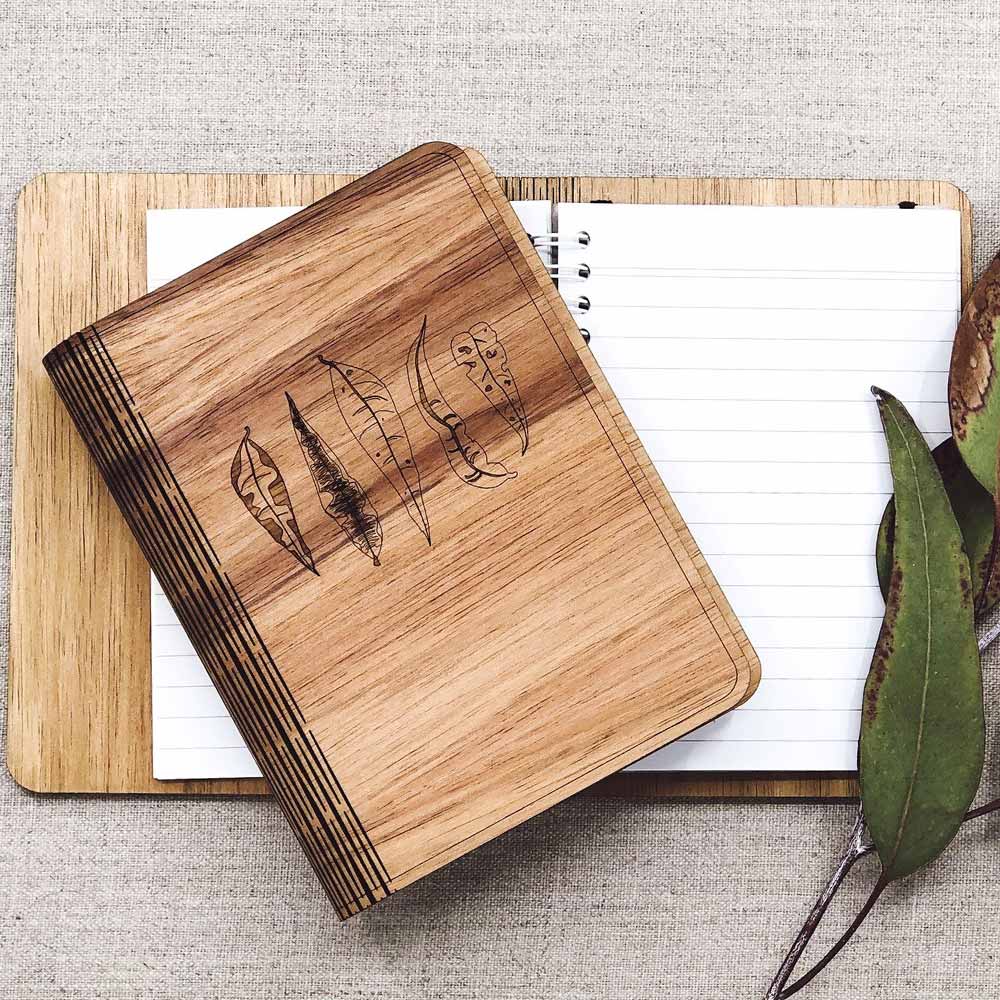 Buttonworks Notebook - Gum Leaves
