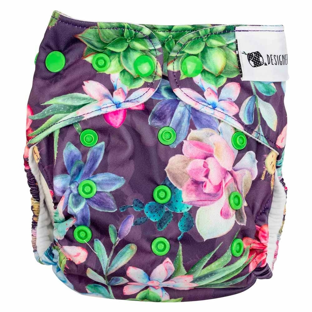 Designer Bums Art Pop AI2 Nappy - Succulent Garden
