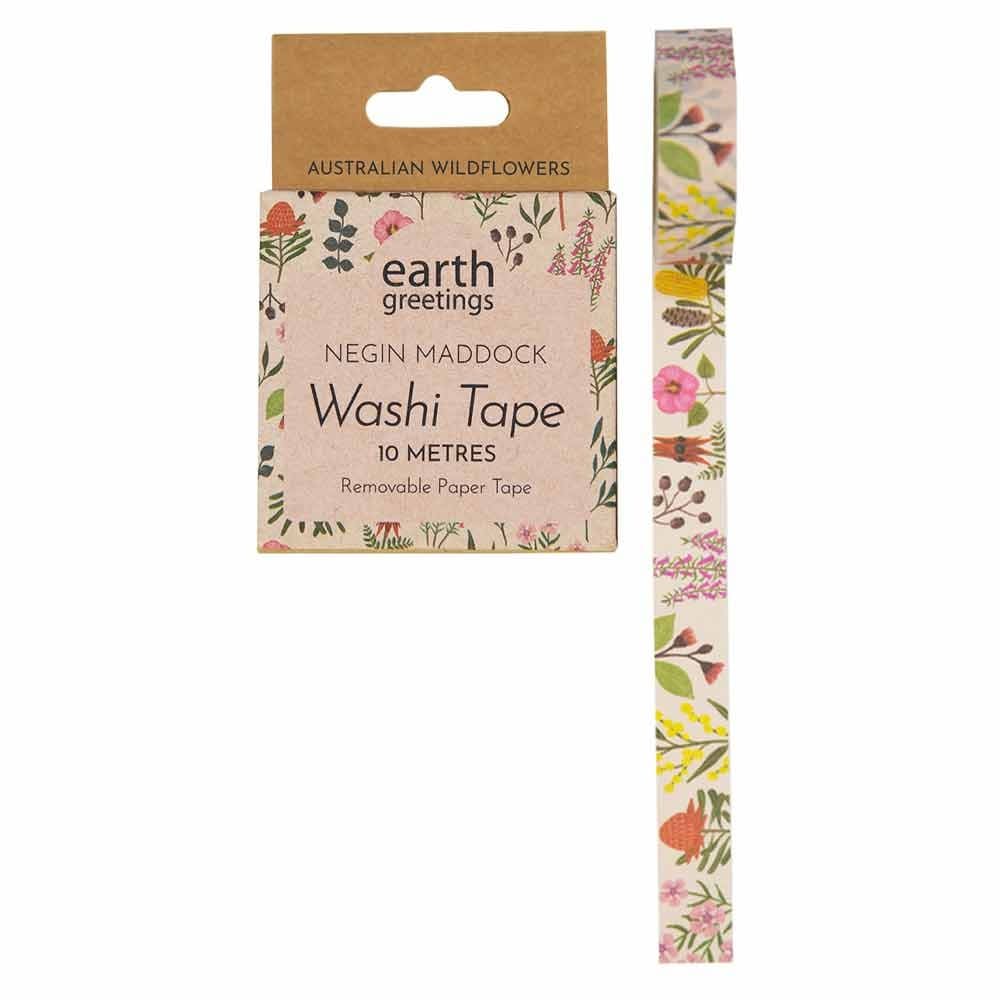 Earth Greetings Washi Tape - Australian Wildflowers