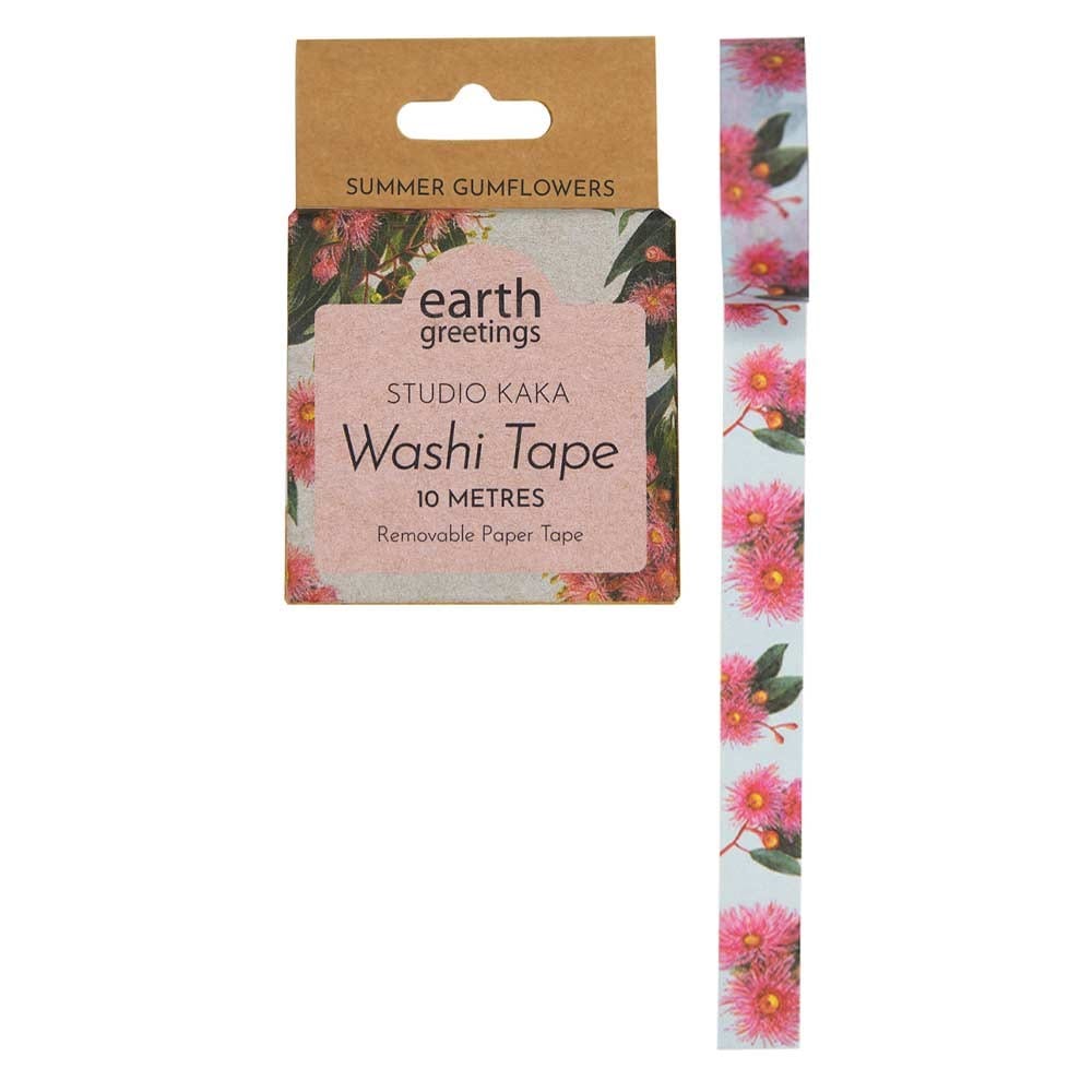 Earth Greetings Washi Tape - Summer Gumflowers