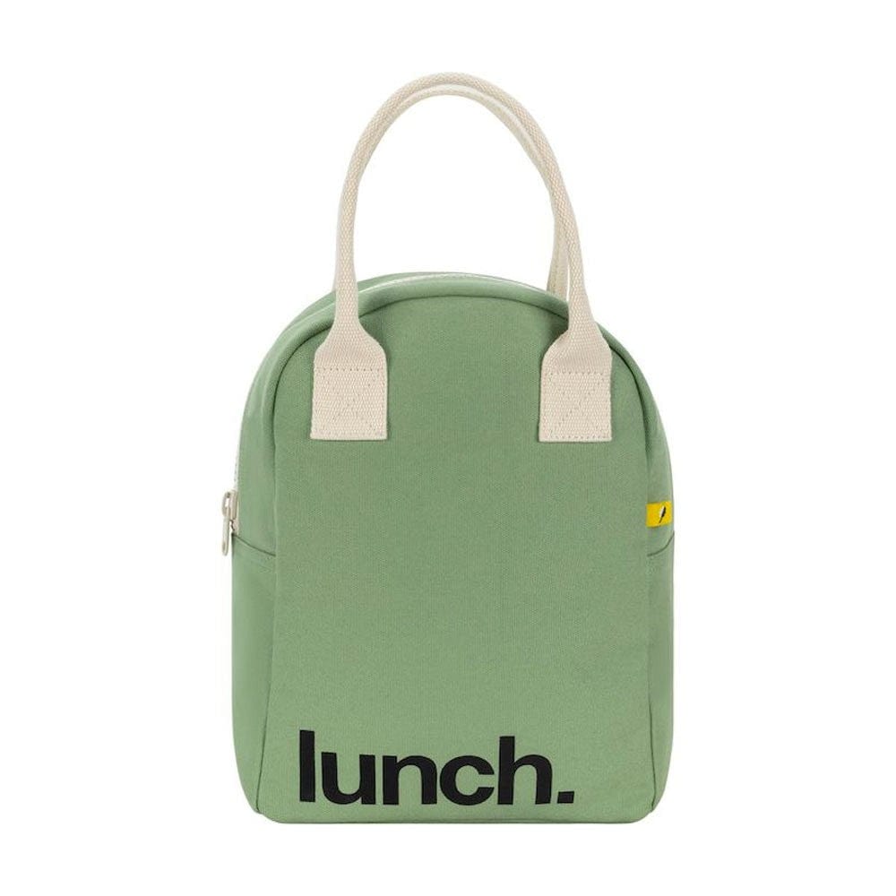 Fluf Zipper Lunch Bag - Moss