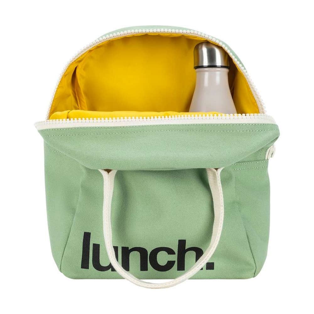 Fluf Zipper Lunch Bag - Moss
