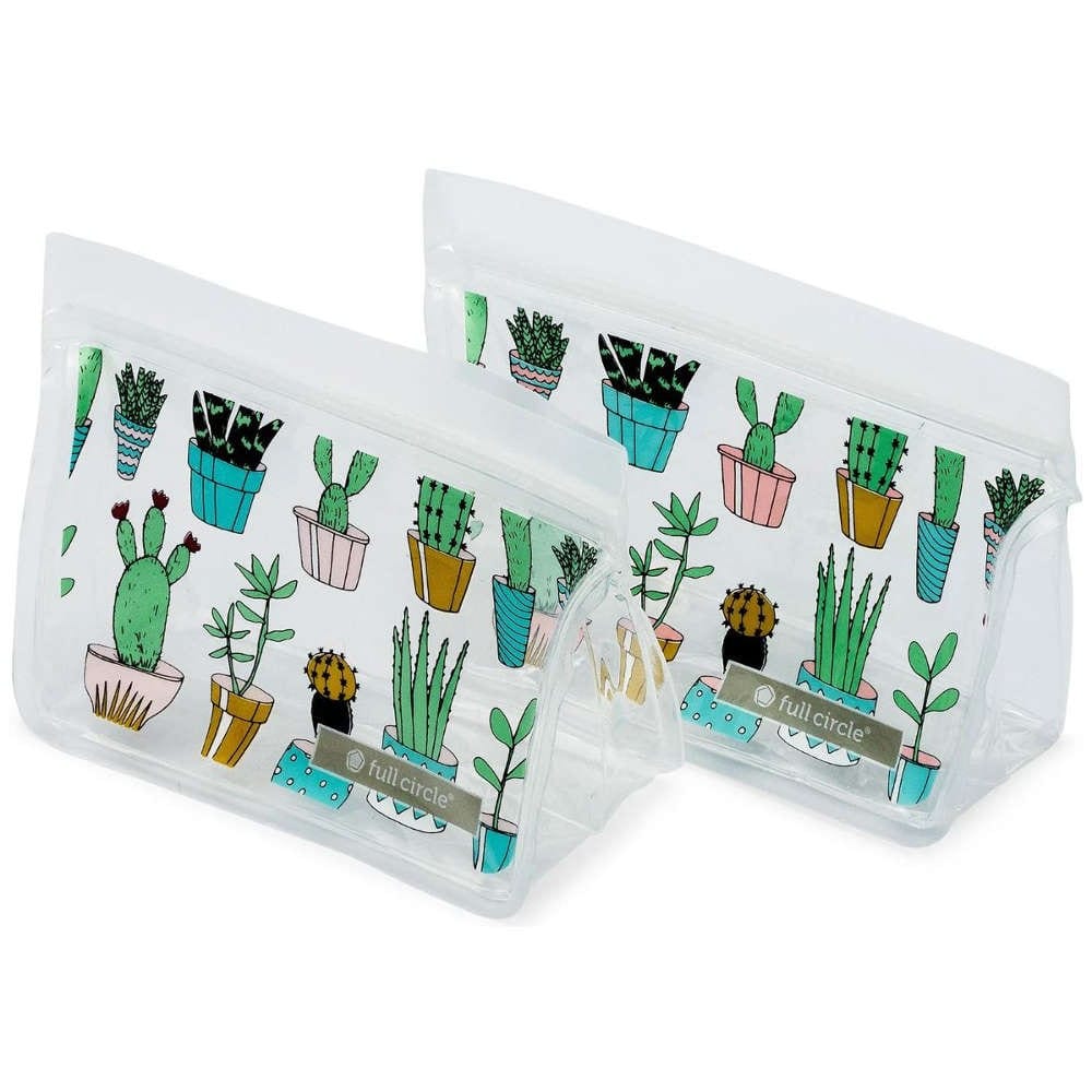 Full Circle ZipTuck Reusable Snack Bags 2pk - Cactus
