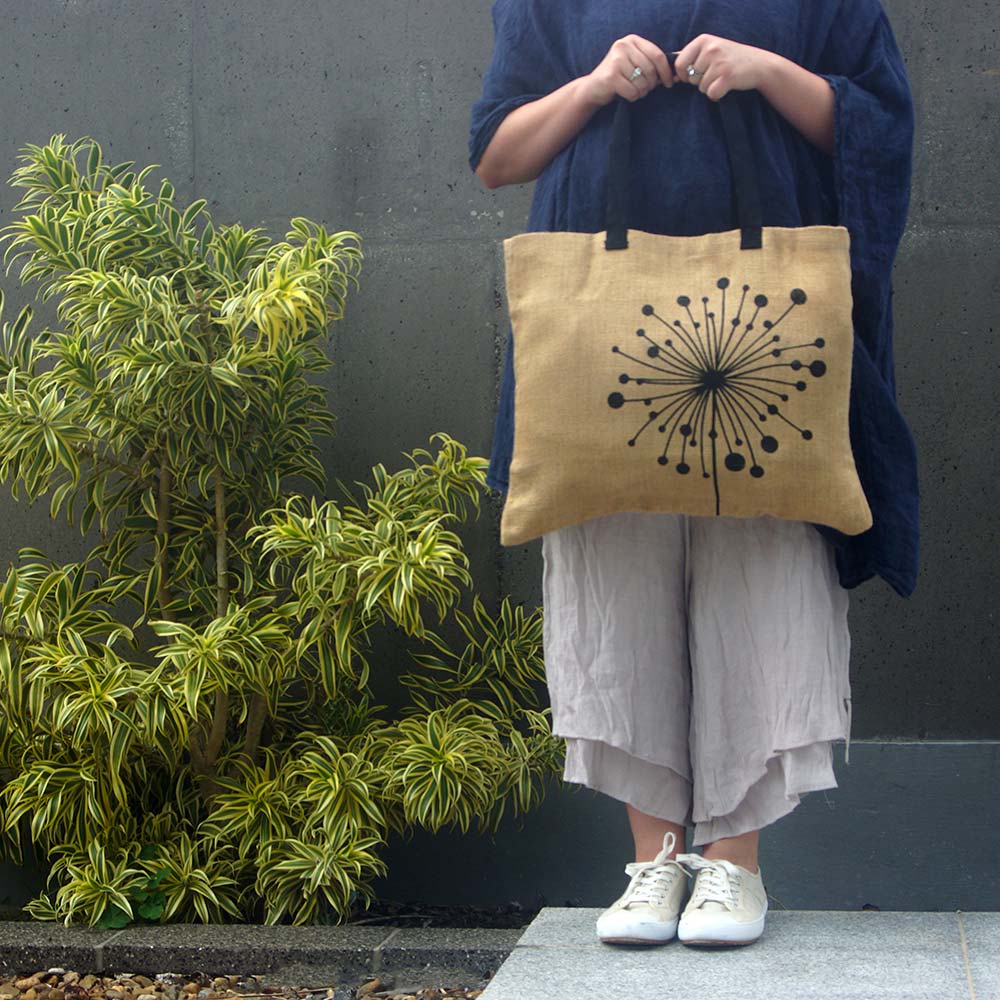 Green Essentials Natural Jute Bag Dandelion