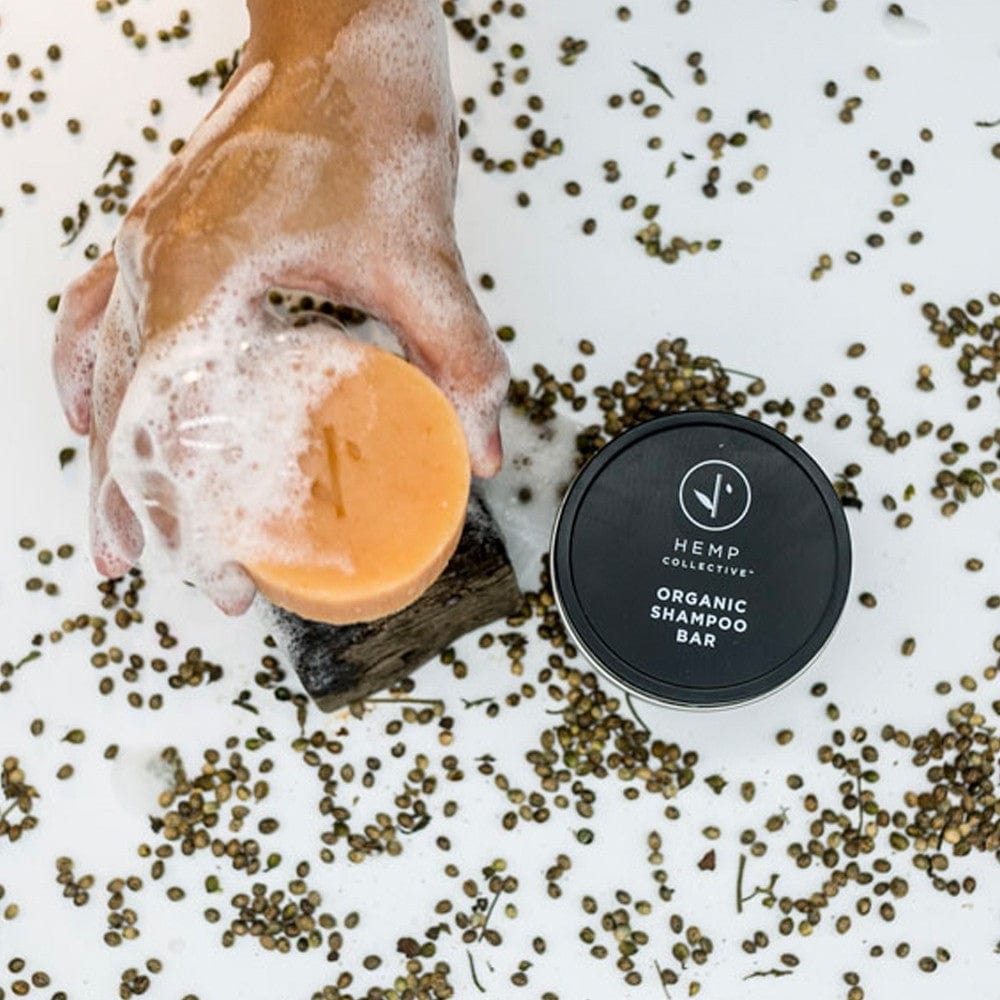 Hemp Collective Hemp Shampoo Bar Travel Tin 100g - Orange, Grapefruit & Lemon