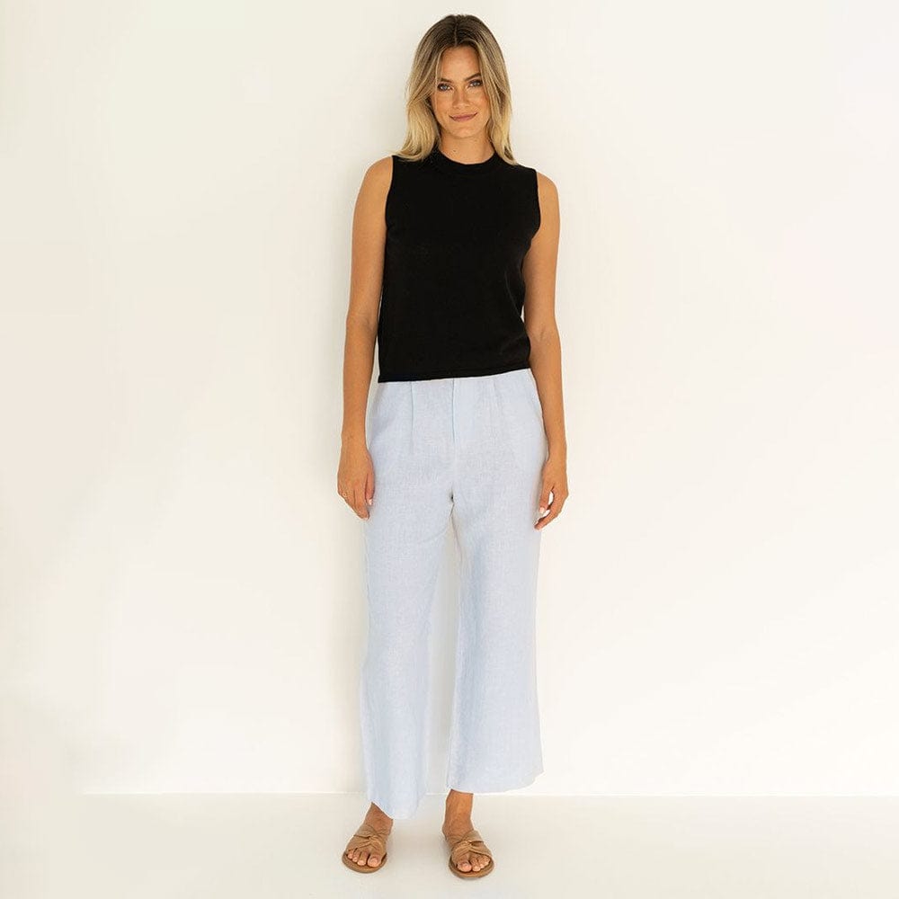 Humidity Belize Linen Pants - Powder Blue