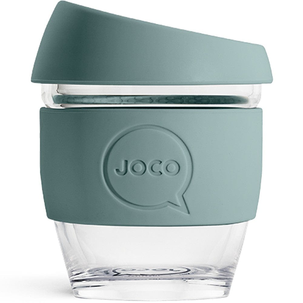 JOCO Glass Reusable Coffee Cup 118ml 4oz - Bluestone