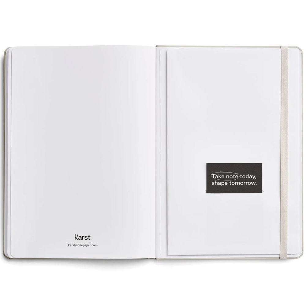 Karst Stone Paper Hard Cover Notebook - Grid A5 - Navy