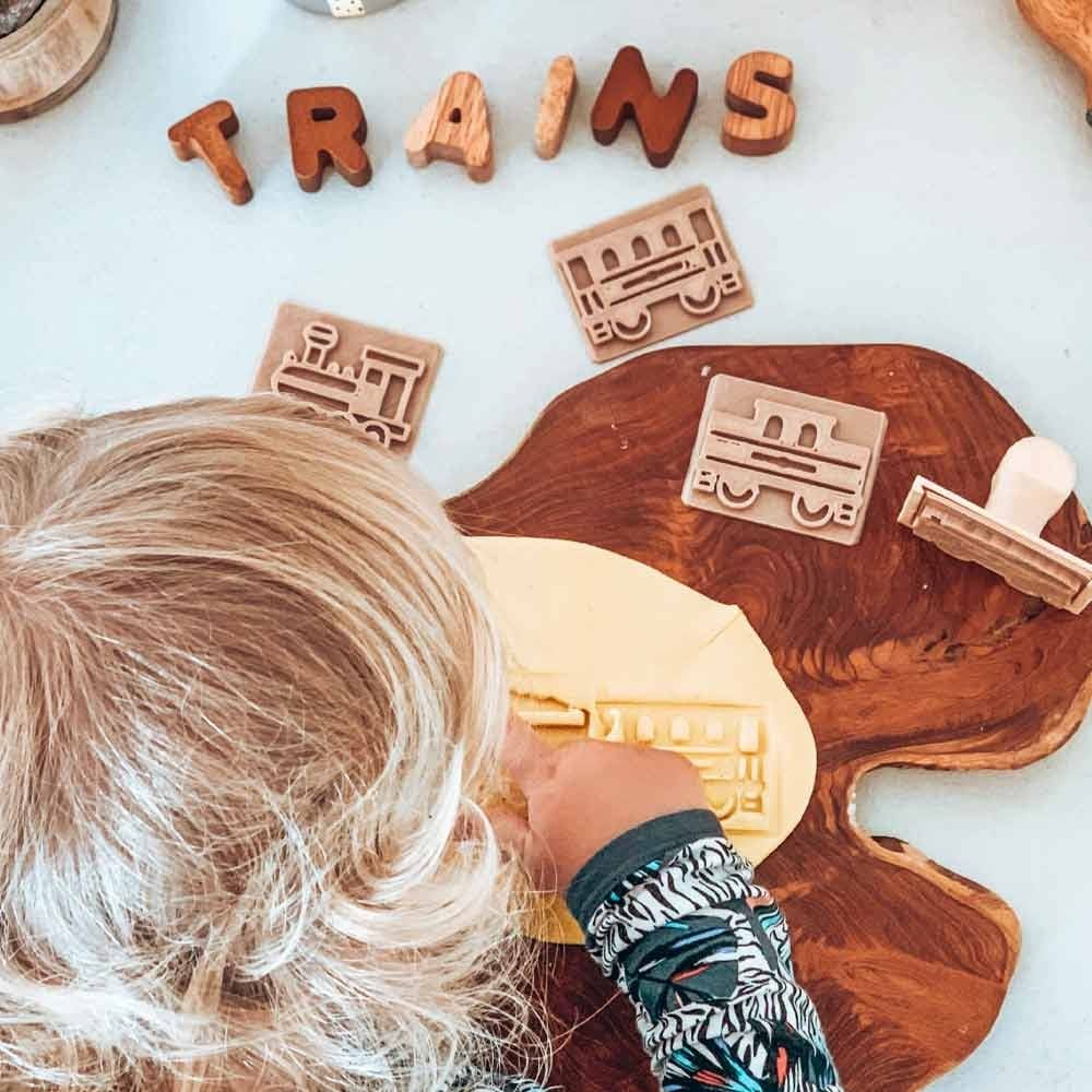 Kinfolk Pantry Eco Stamp Set Train (6pcs)