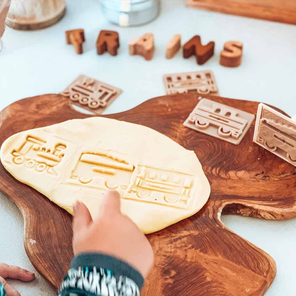 Kinfolk Pantry Eco Stamp Set Train (6pcs)