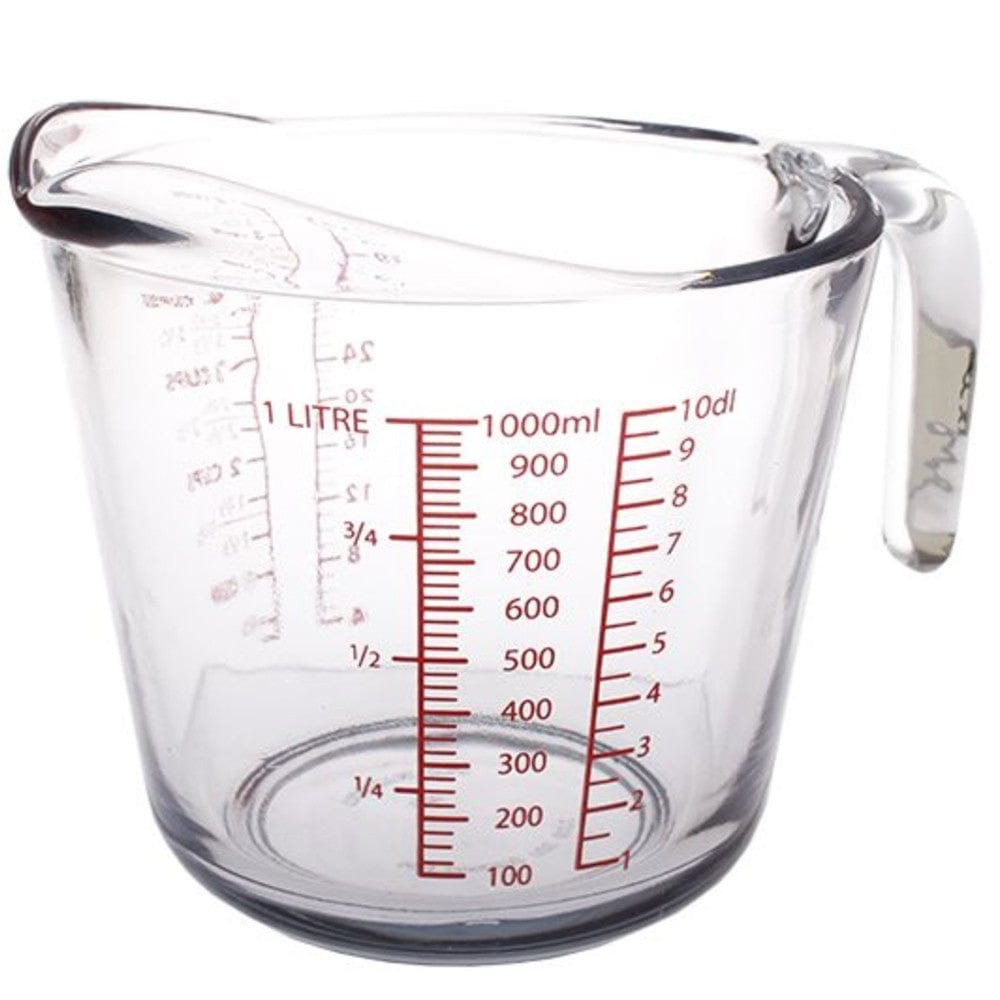1000ml Glass Measuring Cup with Scale Handle Cake Tools Oil Pot