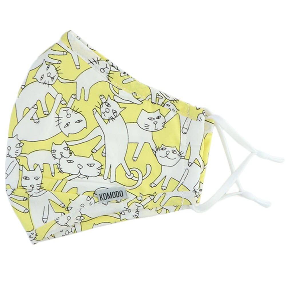 Komodo Face Mask - Kitty Kat Yellow