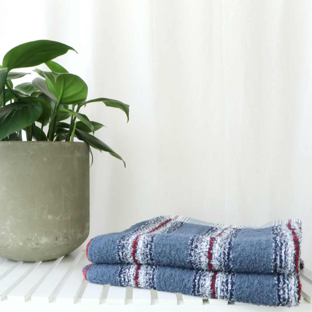 Kontex 40 Stripes Bathmat - Navy