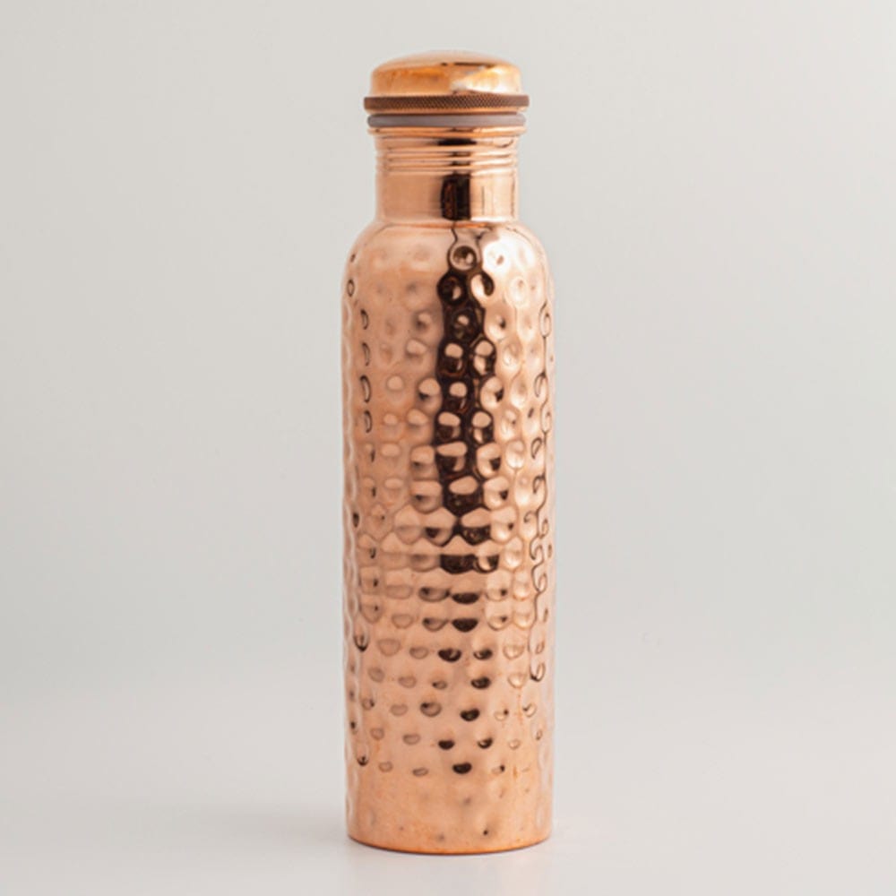Let's Go Nature'al Copper Water Bottle 950ml - Traditional Hammered