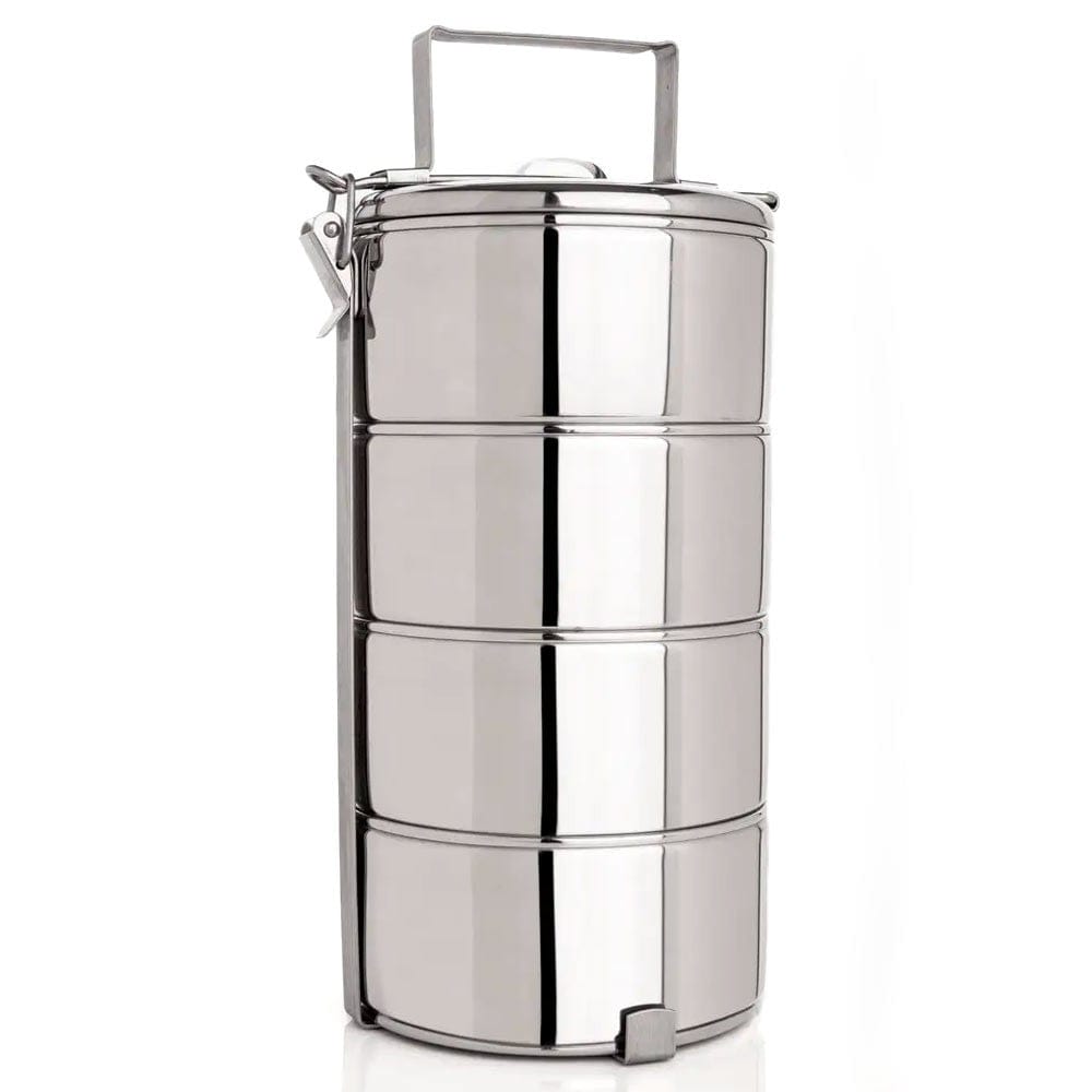 Let's Go Nature'al Stackable Stainless Steel Food Carrier 4 Tier Tiffin Box