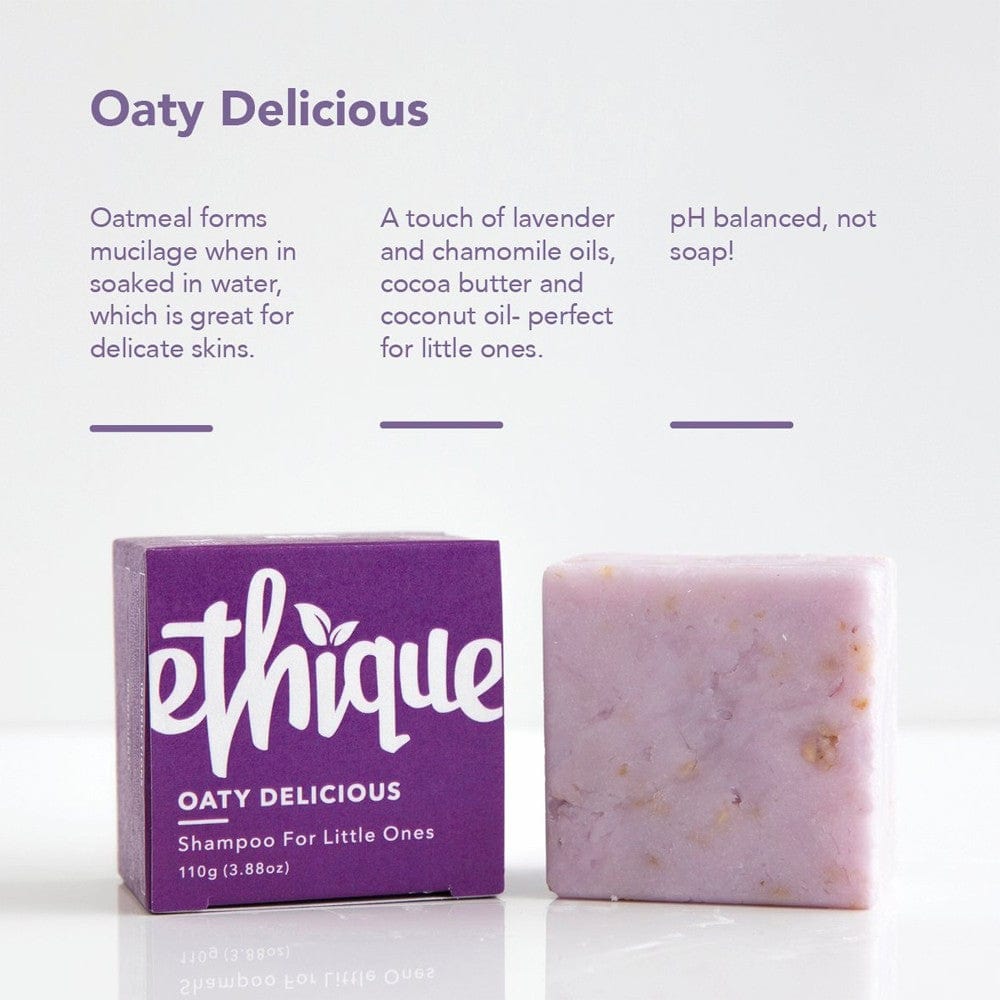 LITTLE ETHIQUE Kids Solid Shampoo Bar 110g - Oaty Delicious