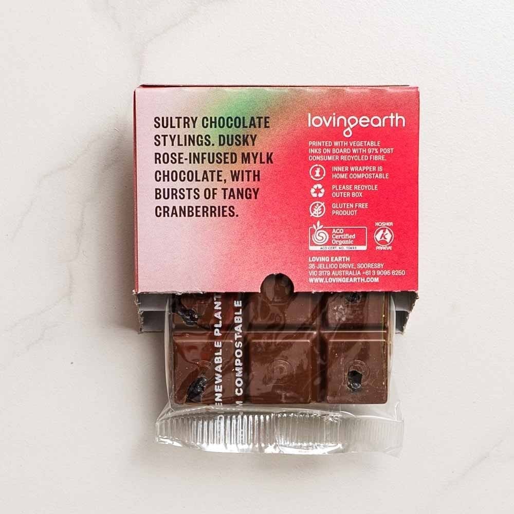 Loving Earth Pocket 45's Vegan Chocolate 45g - Dirty Rose