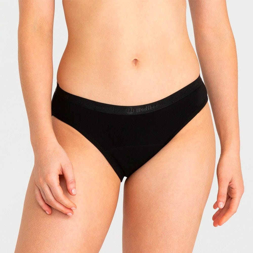 Buy Modibodi Vegan Bikini Period Undies Light/Moderate - Black – Biome US  Online