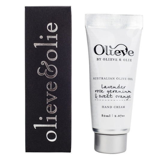 Olieve Hand Cream Lavender, Rose Geranium and Sweet Orange 80ml