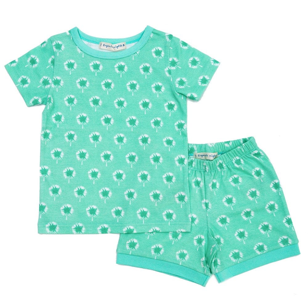 Organic Nights Childrens Short Pyjama Set - Dandelions