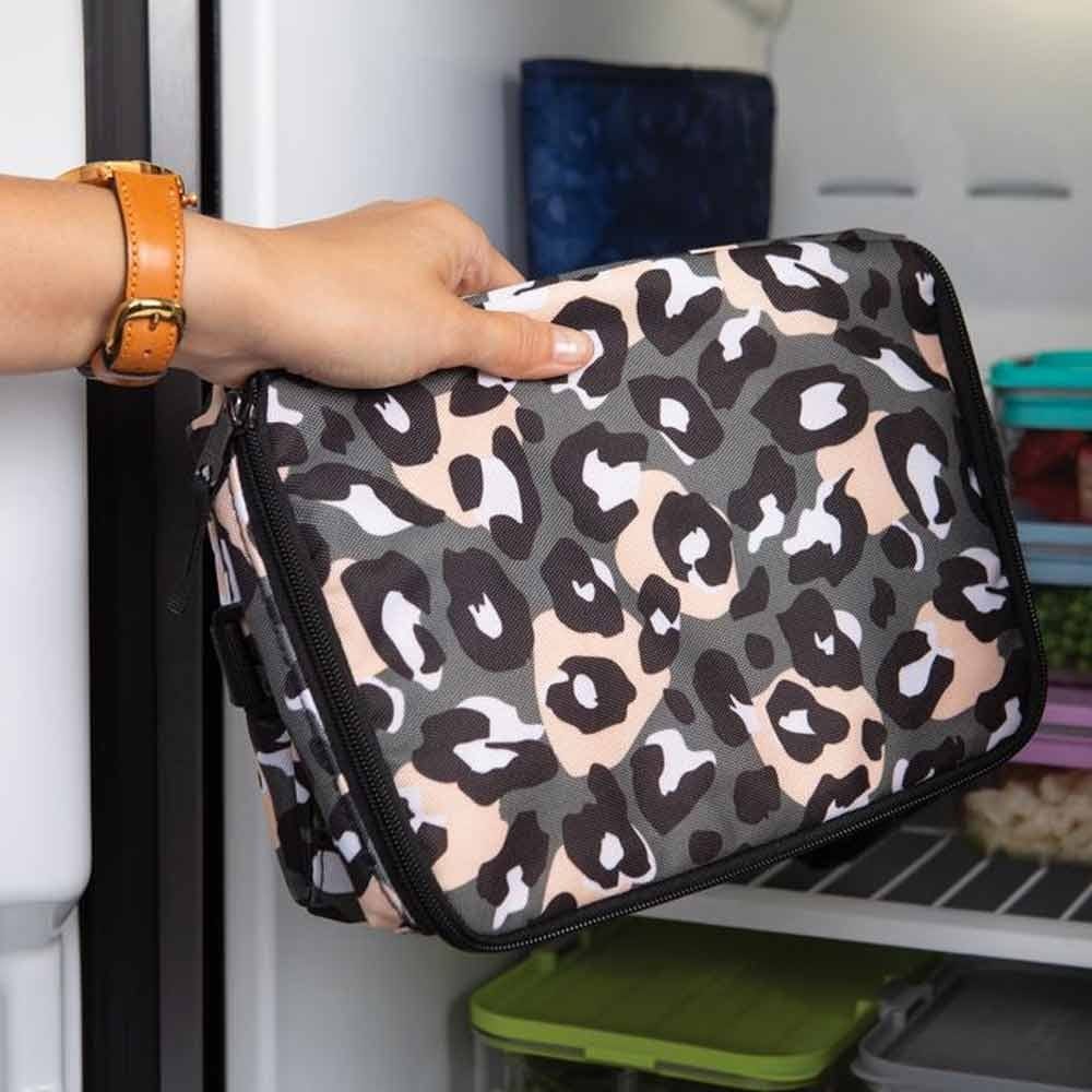 Packit Freezable Everyday Lunch Box - Wild Leopard Grey